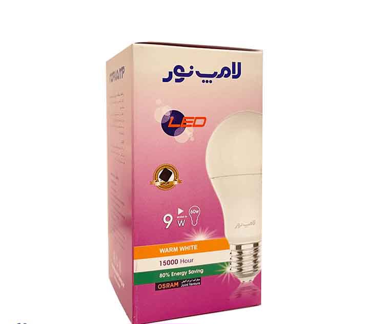 لامپ 9وات ال ای دی حبابی نور